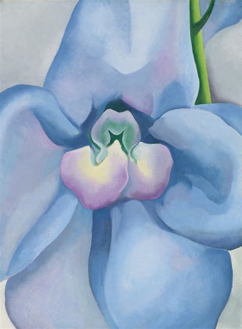 blue flower georgia o'keeffe